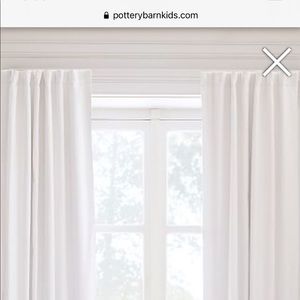 New pottery barn kids Evelyn Linen BlackoutCurtain